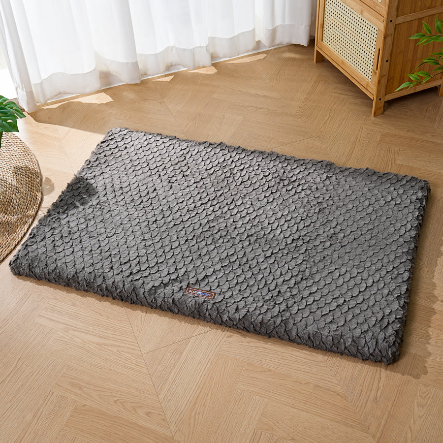 Plush Fluffy Charcoal Dog Mat