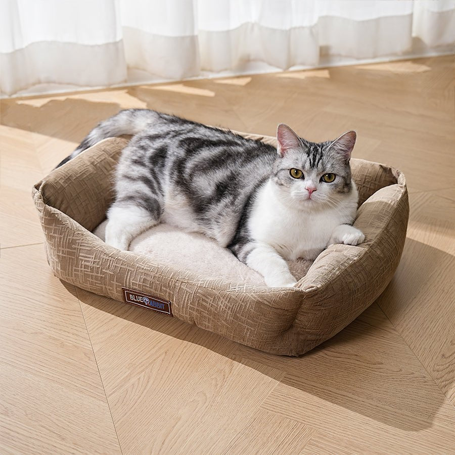 Soft Plush Brown Bed - Bluerabbit
