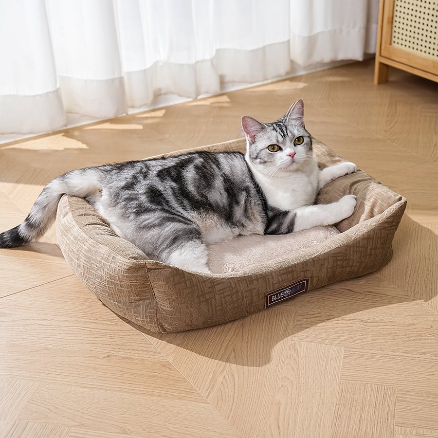 Soft Plush Brown Bed - Bluerabbit