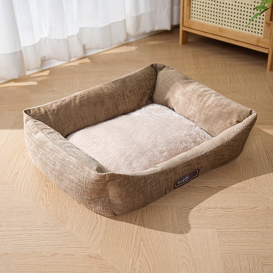 Soft Plush Brown Bed - Bluerabbit